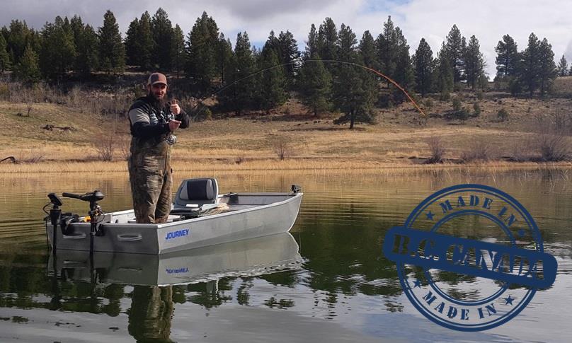 Journey Boats All Welded Aluminum Fly Fishing Punt Made in BC